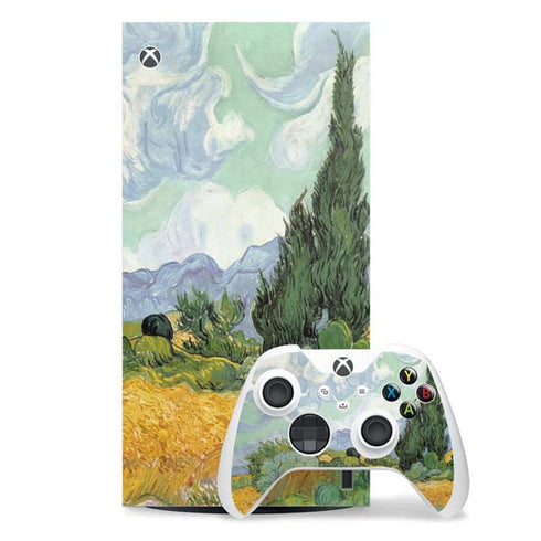 van Gogh - Wheatfield with Cypresses by Van Gogh Xbox Series X Skins