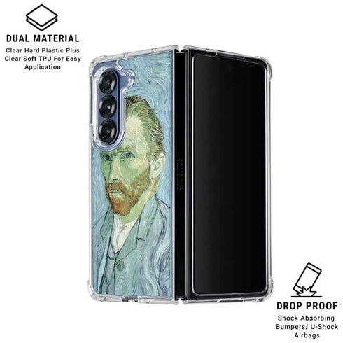 Van Gogh Self-portrait by Van Gogh Galaxy Z Fold6 Clear Case