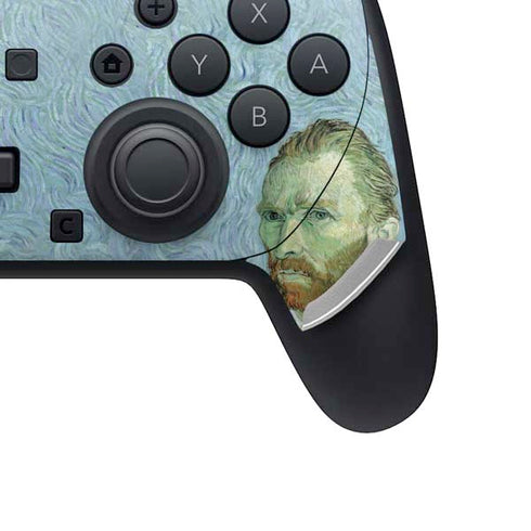 Van Gogh Self-portrait by Van Gogh Nintendo Switch 2 (2025) Pro Controller Skin