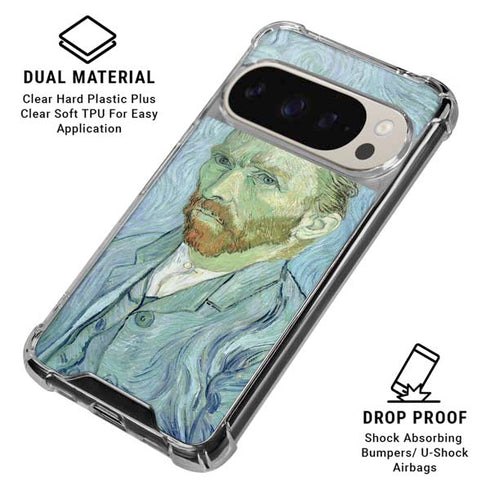 Van Gogh Self-portrait by Van Gogh Pixel 9/9 Pro Clear Case