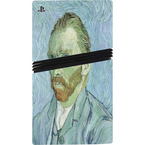 Van Gogh Self-portrait by Van Gogh PS5 Pro Disk Bundle Skin