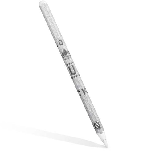 NHL Vancouver Canucks Black Text Apple Pencil (2nd Gen 2019) Skin