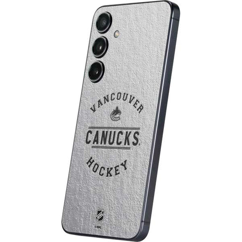 NHL Vancouver Canucks Black Text Galaxy A16 5G Skin