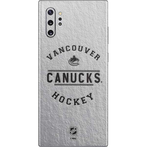 NHL Vancouver Canucks Black Text Galaxy Note 10 Plus Skin
