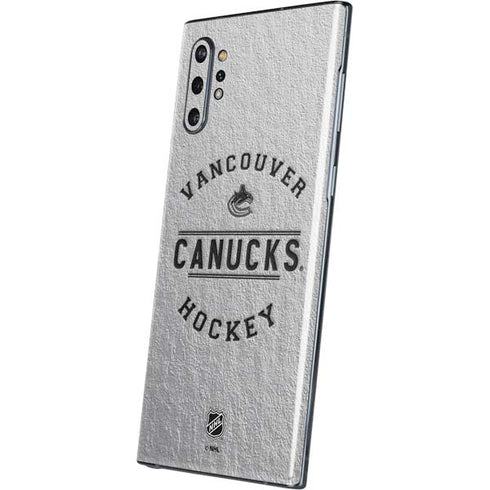 NHL Vancouver Canucks Black Text Galaxy Note 10 Plus Skin