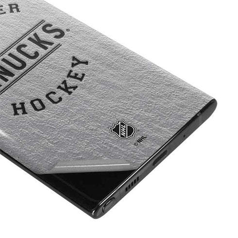 NHL Vancouver Canucks Black Text Galaxy Note 10 Plus Skin