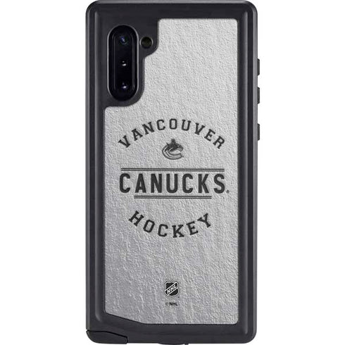 NHL Vancouver Canucks Black Text Galaxy Cases