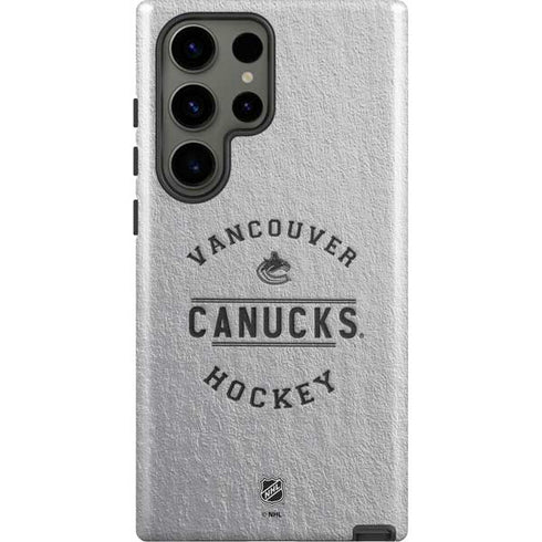 NHL Vancouver Canucks Black Text Galaxy S23 Ultra Pro Case