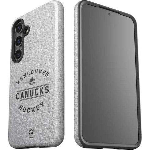 NHL Vancouver Canucks Black Text Galaxy S25 Impact Case