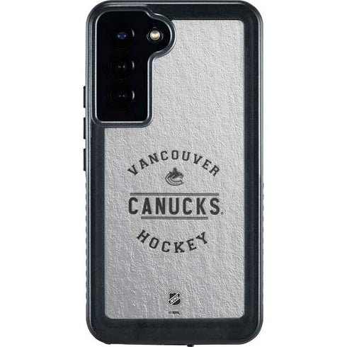 NHL Vancouver Canucks Black Text Galaxy S24 Plus Waterproof Case
