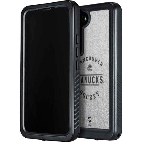 NHL Vancouver Canucks Black Text Galaxy S24 Plus Waterproof Case