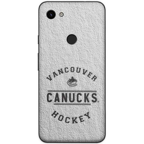NHL Vancouver Canucks Black Text Google Pixel 3a XL Skin