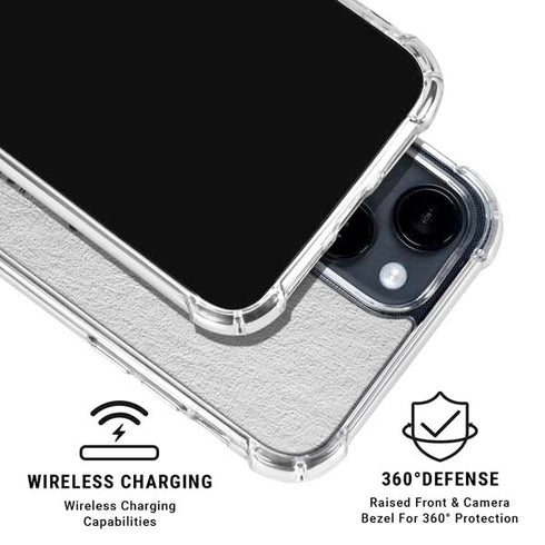 NHL Vancouver Canucks Black Text iPhone 15 Clear Case