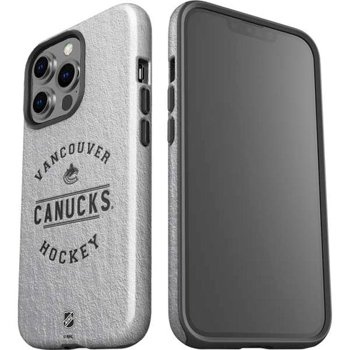 NHL Vancouver Canucks Black Text iPhone 15 Pro Impact Case
