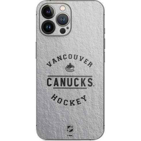 NHL Vancouver Canucks Black Text iPhone 15 Pro Max Skin