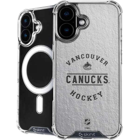NHL Vancouver Canucks Black Text iPhone 16 Plus MagSafe Case
