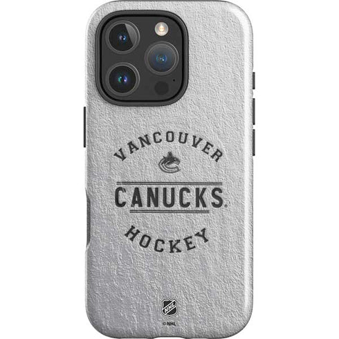 NHL Vancouver Canucks Black Text iPhone 16 Pro Magsafe Impact Case