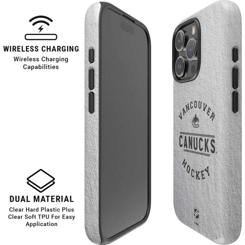 NHL Vancouver Canucks Black Text iPhone 16 Pro Magsafe Impact Case