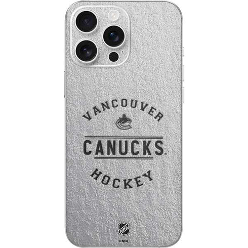 NHL Vancouver Canucks Black Text iPhone 16 Pro Max Skin