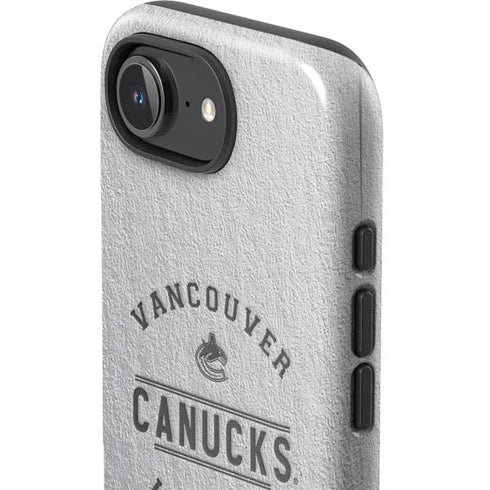 NHL Vancouver Canucks Black Text iPhone 16e Impact Case