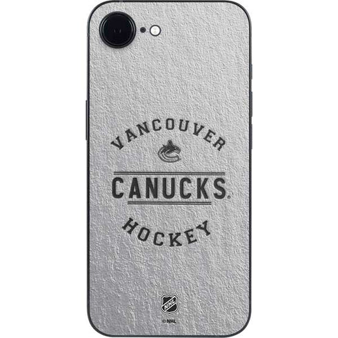 NHL Vancouver Canucks Black Text iPhone 16e Skin