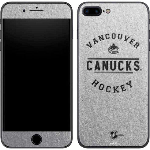 NHL Vancouver Canucks Black Text iPhone 8 Plus Skin