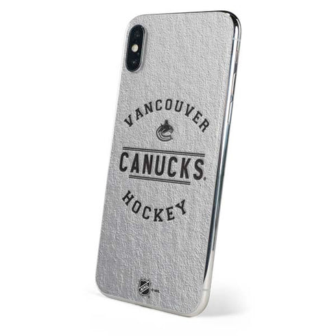 NHL Vancouver Canucks Black Text iPhone XS Skin