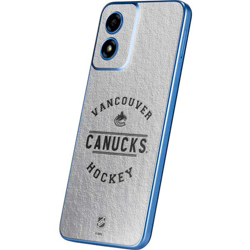 NHL Vancouver Canucks Black Text Moto G Play 4G (2024) Skin