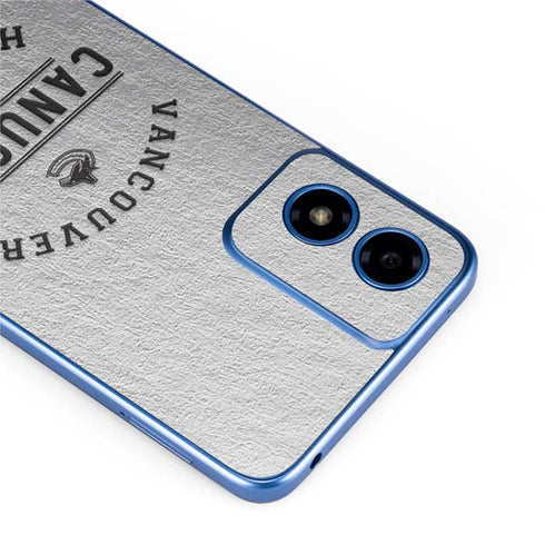NHL Vancouver Canucks Black Text Moto G Play 4G (2024) Skin