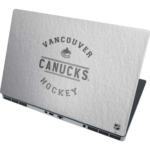NHL Vancouver Canucks Black Text Dell Precision Skin