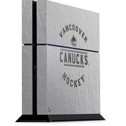 NHL Vancouver Canucks Black Text PS4 Console Skin