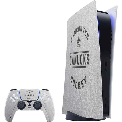 NHL Vancouver Canucks Black Text PlayStation PS5 Skins