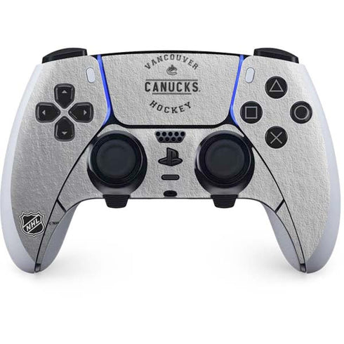 NHL Vancouver Canucks Black Text PS5 DualSense Edge Pro Controller Skin