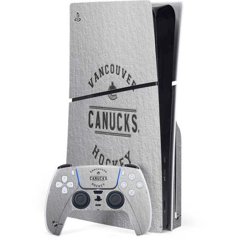 NHL Vancouver Canucks Black Text PlayStation PS5 Skins