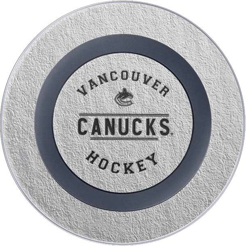 NHL Vancouver Canucks Black Text Wireless Charger Skin