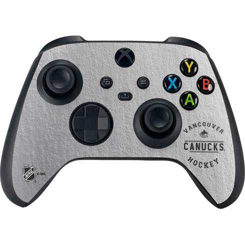 NHL Vancouver Canucks Black Text Xbox Series X Skins