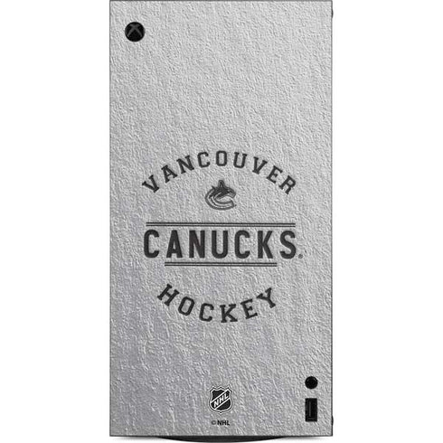 NHL Vancouver Canucks Black Text XBox Series X Digital Edition Console Skin