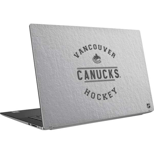 NHL Vancouver Canucks Black Text Dell XPS Skin
