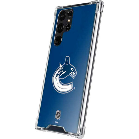 NHL Vancouver Canucks Distressed Galaxy S23 Ultra Clear Case