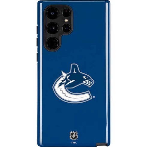 NHL Vancouver Canucks Distressed Galaxy S25 Ultra Impact Case