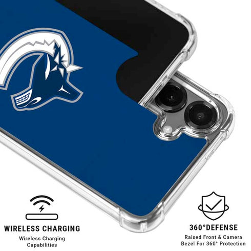 NHL Vancouver Canucks Distressed Galaxy S26 Clear Case
