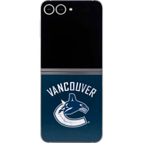 NHL Vancouver Canucks Distressed Galaxy Z Flip6 Skin