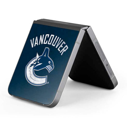 NHL Vancouver Canucks Distressed Galaxy Z Flip6 Skin