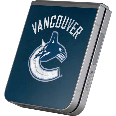 NHL Vancouver Canucks Distressed Galaxy Z Flip6 Skin
