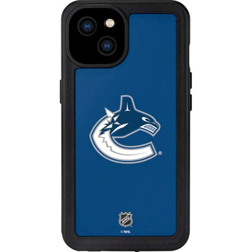 NHL Vancouver Canucks Distressed iPhone 15 Plus Waterproof Case
