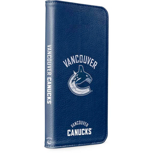 NHL Vancouver Canucks Distressed iPhone 15 Pro Max Folio Case