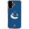 NHL Vancouver Canucks Distressed iPhone 16 Clear Case