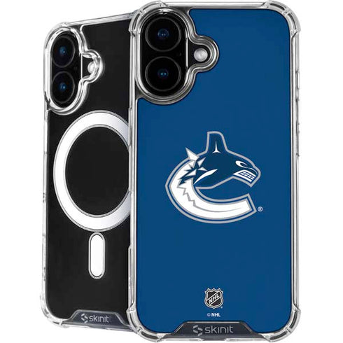 NHL Vancouver Canucks Distressed iPhone 16 MagSafe Case