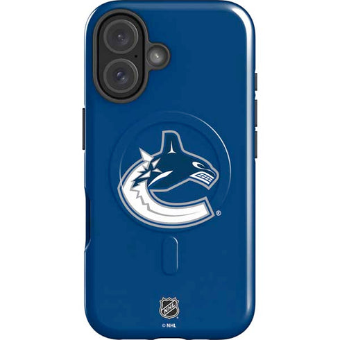 NHL Vancouver Canucks Distressed iPhone 16 Magsafe Impact Case