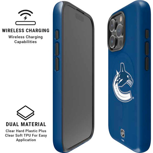 NHL Vancouver Canucks Distressed iPhone 16 Pro Magsafe Impact Case
